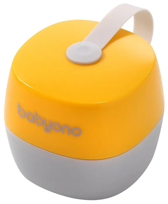 BABYONO Natural Nursing - pojemnik na smoczek | Żółty