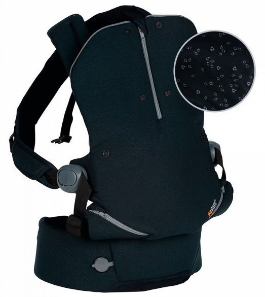 BESAFE iZi Haven Premium - nosidełko dla dziecka 0-15 kg | Czarne