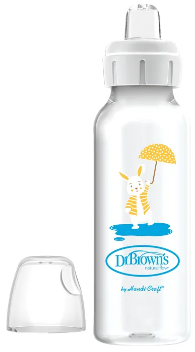 DR BROWN'S - wąska butelka standard 250 ml z ustnikiem 6 m+ | Królik