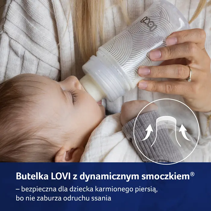 butelka dla noworodka, butelki dla niemowląt, butelka dla dziecka, butelka dla niemowlaka, butelka 250ml, lovi, lovi butelka, smoczek dynamiczny, karmienie, smoczek lovi, 