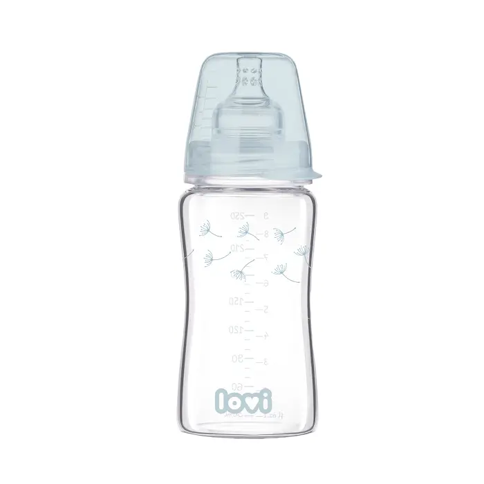 LOVI - butelka szklana Diamond Glass 250 ml Botanic | 3m+