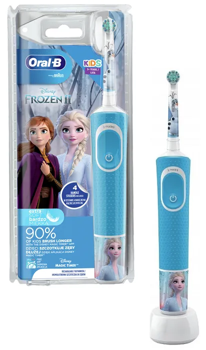 ORAL-B D100 Kids - elektryczna szczoteczka do zębów dla dzieci 3+ | Frozen II