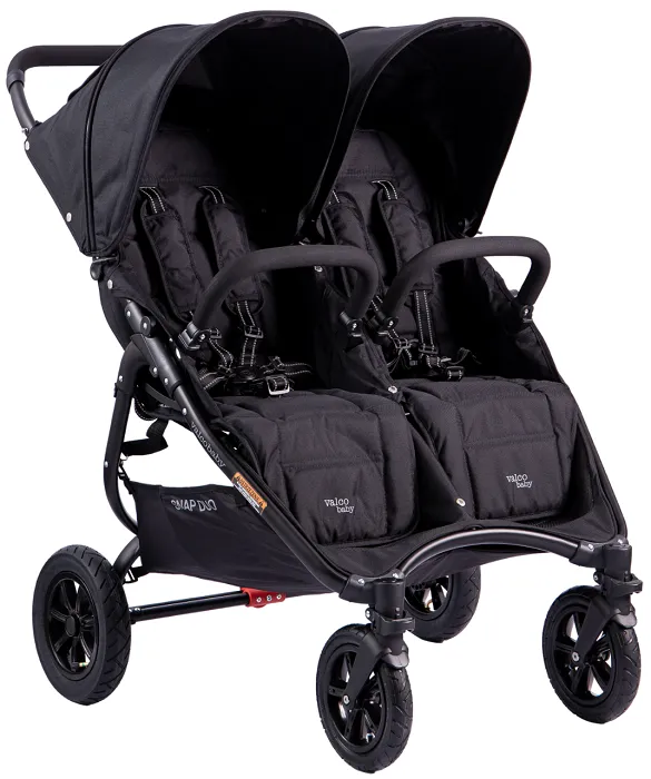 VALCO BABY Snap Duo Sport - bliźniaczy wózek spacerowy | Coal Black